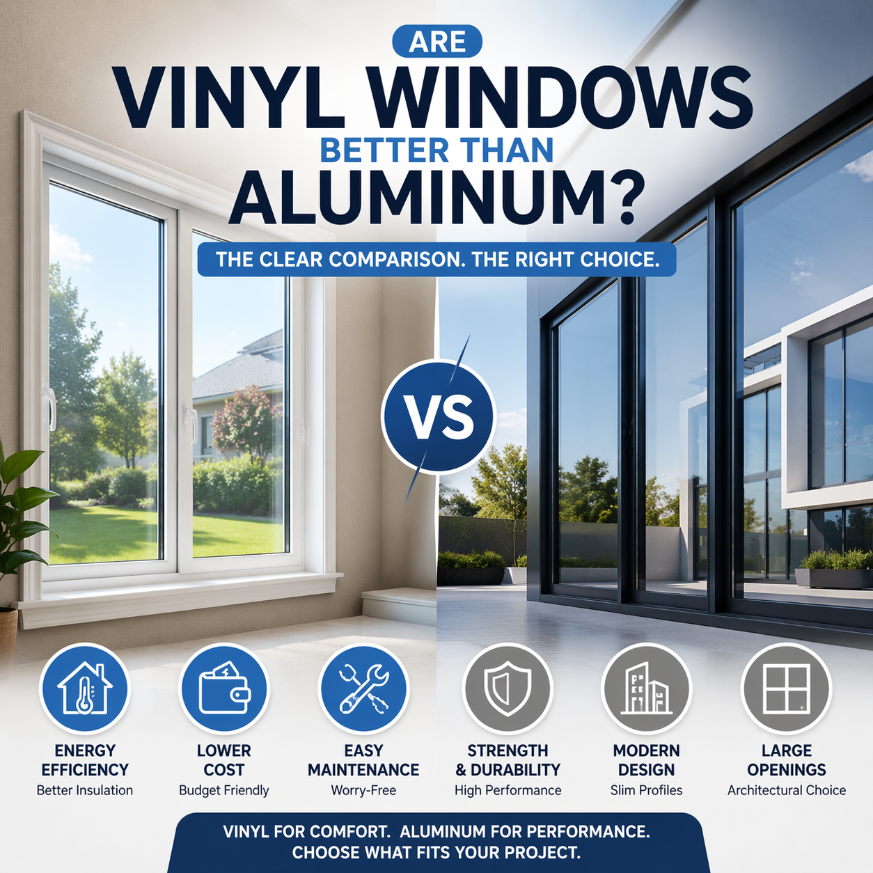 Vinyl vs Aluminum Windows: Which is Better for Thermal Insulation?