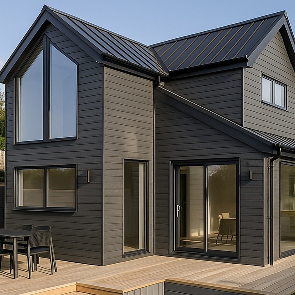Anthracite Composite Wall Cladding | Clad-Deck Shiplap